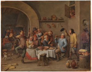 Twelfth-night(The King Drinks) by David Teniers the Younger