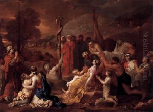 Moses and the Brazen Serpent by Sebastien Bourdon
