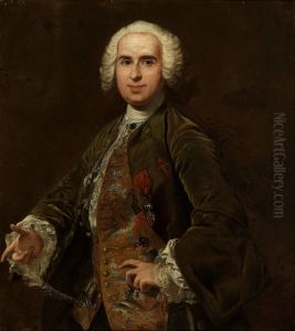 Retrato de un caballero de laOrden de Santiago by Louis-Michel Van Loo