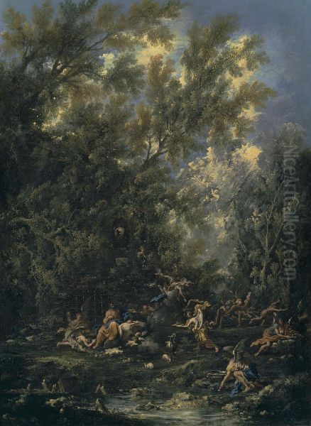 Christ attended by Angels - view 1