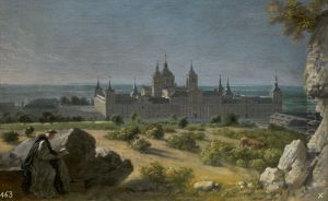 View of the Monastery of El Escorial by Michel Ange Houasse