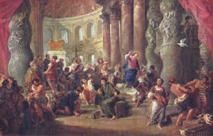 Christ casting the Money Changers out of the Temple