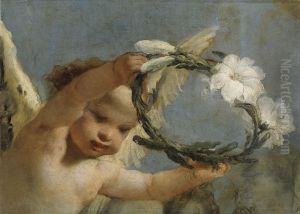 Angel with a Crown of Lilies