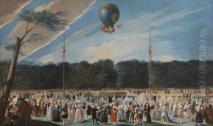 Ascent of the Monsieur Boucle's Montgolfier Balloon in the Gardens of Aranjuez