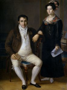 Pedro Benitez and His Daughter Maria de la Cruz by Rafael Tejeo