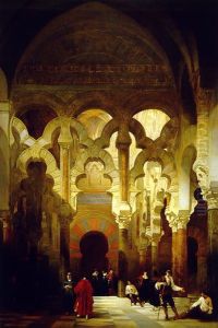 Interior of the Mosque, Cordoba by David Roberts
