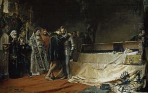 La conversion del duque de Gandia by Jose Moreno Carbonero
