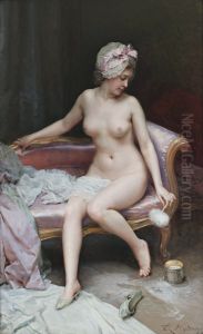 Despues del bano (desnudo de mujer)