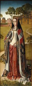 Portrait of Joan 'the Mad' of Aragon and Castile (1479-1555) by Master of Affligem