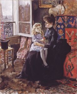 Aiti ja lapsi by Akseli Valdemar Gallen-Kallela