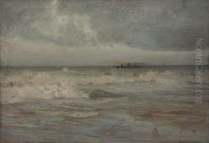 Marina Di Carrara, Uno Studio Per Mareggiata by Ludovico Cavaleri