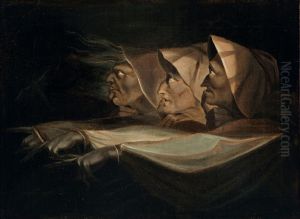 Study for the three witches in Macbeth by Henry Fuseli