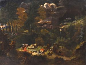 L'arrivo Del Temporale by Pieter the Younger Mulier