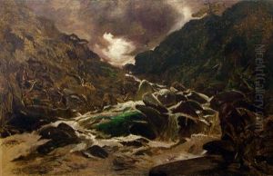 Otira Gorge by Petrus van der Velden