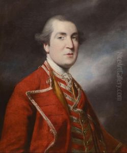 Portrait of Fifth Viscount Allen, named Joshua (1728-1816) in the Uniform of a Lord Lieutenant by Of Sir Joshua Reynolds