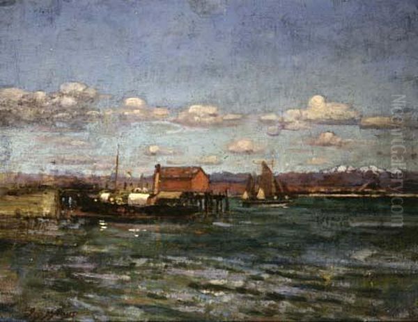 Wharf at Kaikoura with S.S. Wakatu - view 1