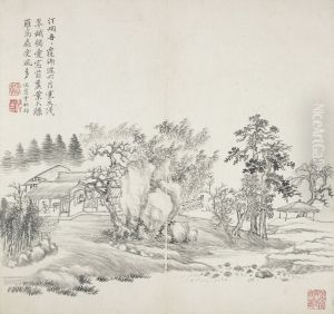 album after old masters and poems by Wang Hui