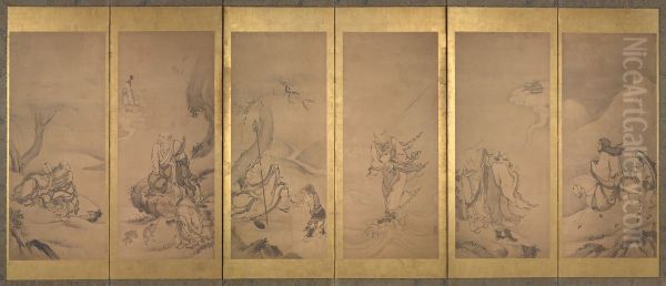 Buddhist, Daoist, and Confucian Patriarchs - view 1