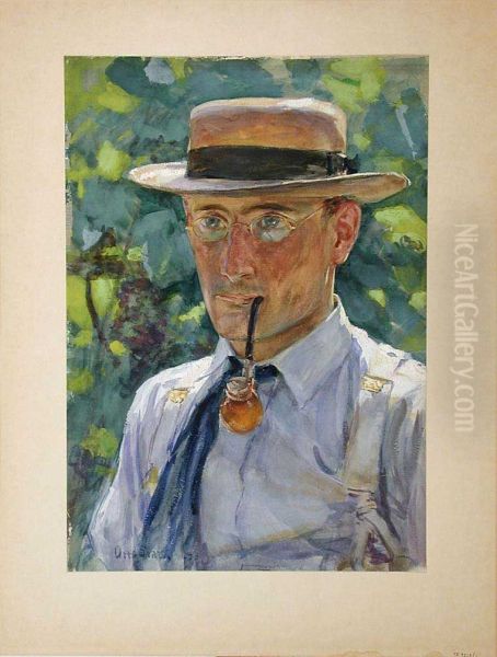 Man with Pipe - view 1