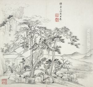 album after old masters and poems by Wang Hui