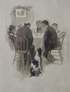 Illustration for James Whitcomb Riley's "A Defective Santa Claus" by Charles M. Relyea