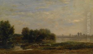 On the Oise by Charles-Francois Daubigny