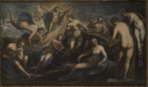 Apollo with Concert of the Muses by Jacopo Tintoretto