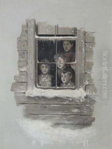 Illustration for James Whitcomb Riley's "A Defective Santa Claus" by Charles M. Relyea