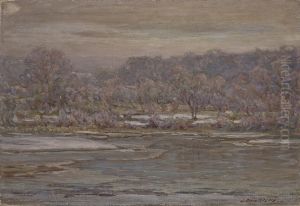 A Grey Frosty Morning, Sketch, Brookville