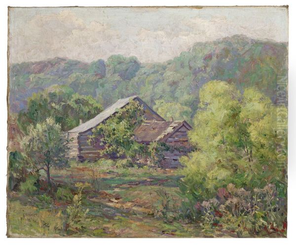 Barnes Cabin on Owl Creek, Brown County - view 1