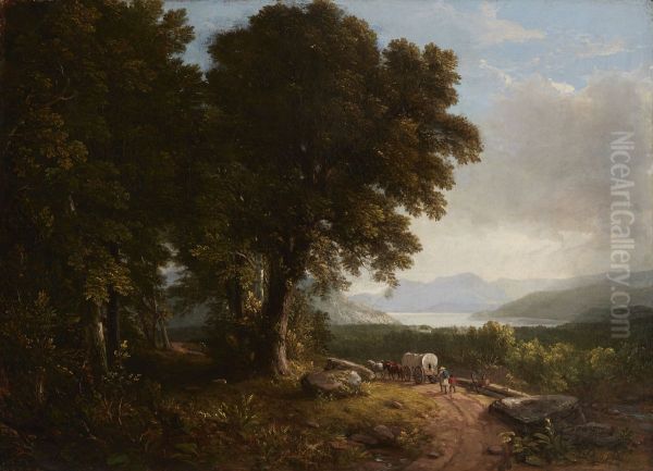 Landscape with Covered Wagon - view 1