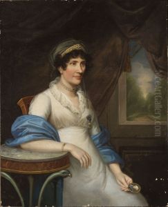 Portrait of Marianna Dembinska nee Moszynska. Portrait of Marianna Dembinska nee Moszynska.