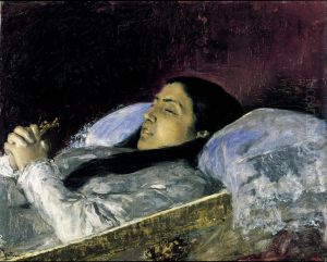 Miss Del Castillo on her Deathbed by Maria Fortuny Marsal