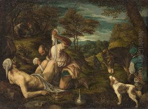 Gleichnis vom Barmherzigen Samariter by Francesco Bassano the Younger