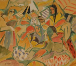 Campamento gitano by Rafael Barradas