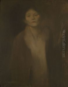 Woman looking by Eugene Carriere