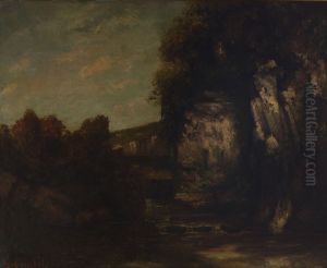 Rochers by Gustave Courbet