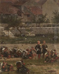 Soldiers at Rest (Panorama of the Battle of Rezonville) (Fragment) by Edouard Detaille