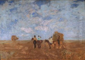 La pampa o regreso del baile by Pedro Figari