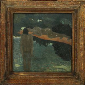 El beso by Pedro Figari
