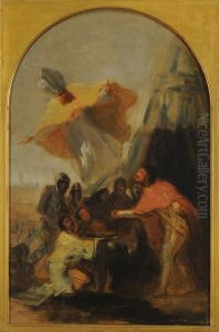 Aparicion de San Isidoro al Rey Fernando el Santo ante los muros de Sevilla by Francisco Goya Fuendetodos