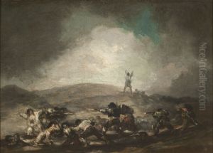 Escena de guerra by Francisco Goya Fuendetodos