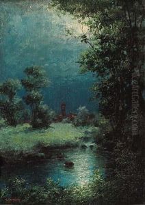 Paesaggio All'imbrunire by Giuseppe Cavalleri