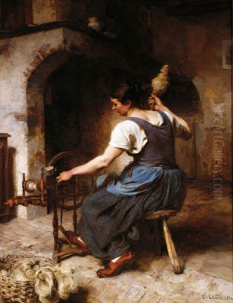 La Fileuse (La Hilandera) - view 1