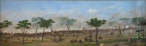 Vista de las trincheras y parte del campo de batalla de Curupayti) by Luis Candido Lopez