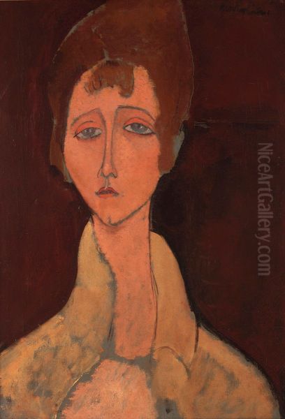 Frau mit weisser Korsage - view 1