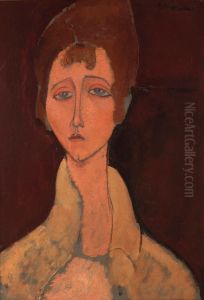 Frau mit weisser Korsage by Amedeo Modigliani