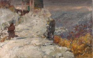 Frate In Cammino by Vittorio Cavalleri
