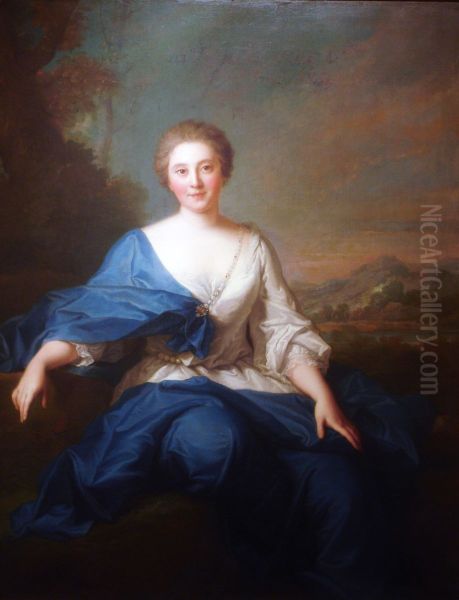 Portrait of Mlle Henault, comtesse d'Aubeterre - view 1