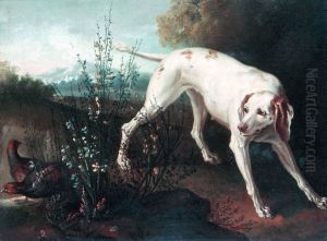 Hund und Rebhuhner